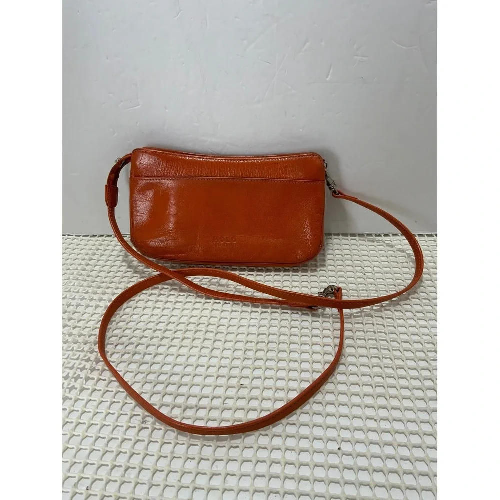 Hobo International tangerine leather Sling‎ Bag Orange